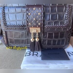 NWT Brahmin Shea in Cocoa Dalloway Crossbody Bag
